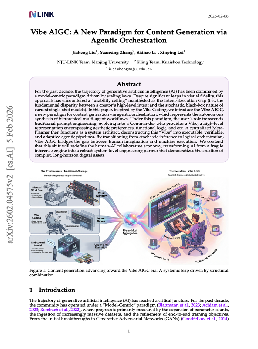 Vibe AIGC: A New Paradigm for Content Generation via Agentic Orchestration