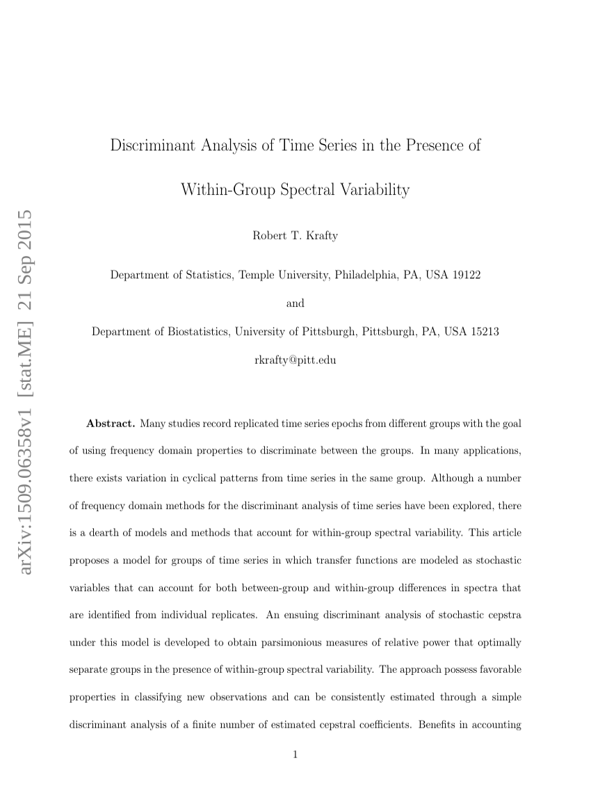 Discriminant Analysis of Time Series in the Presence of Within-Group Spectral Variability