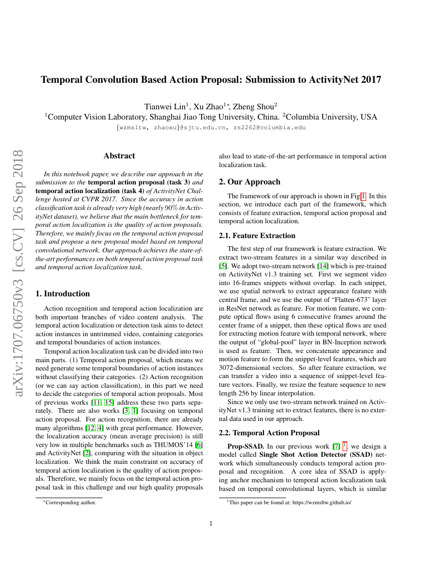 基于时间卷积的动作提案:提交至ActivityNet 2017