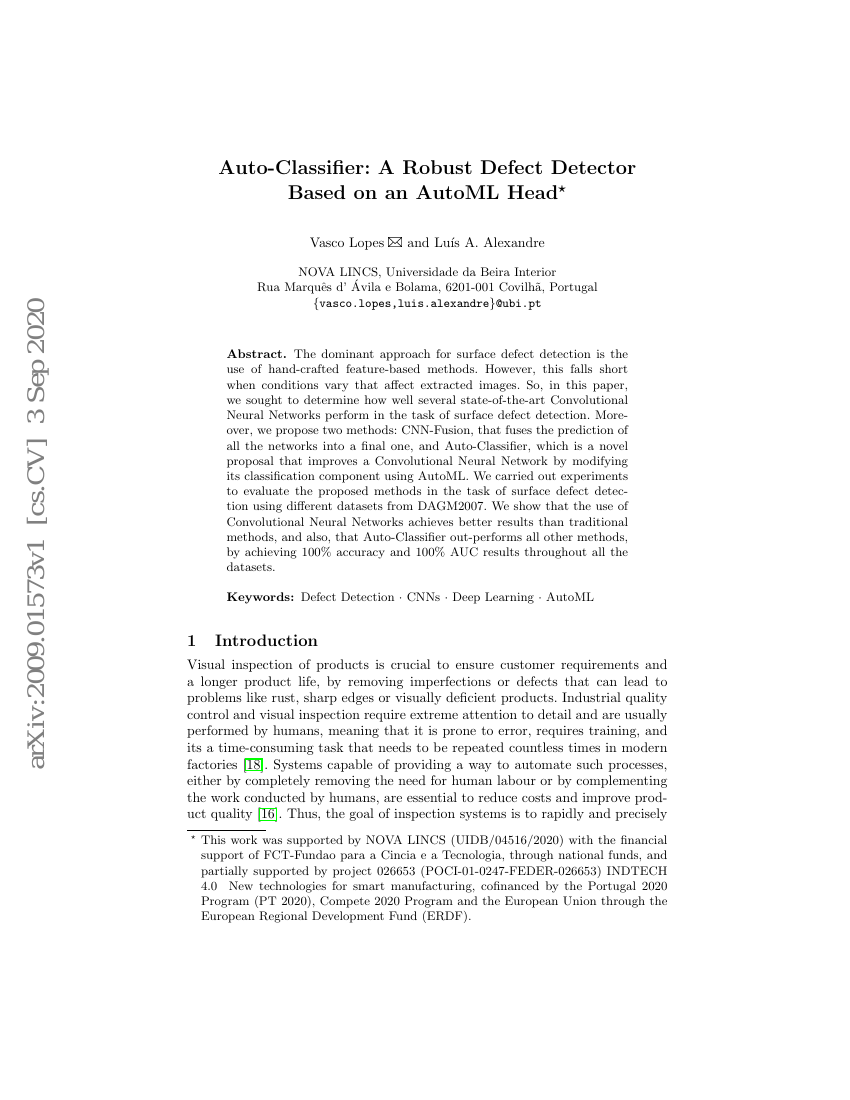 Auto-Classifier:基于AutoML头的鲁棒缺陷检测器
