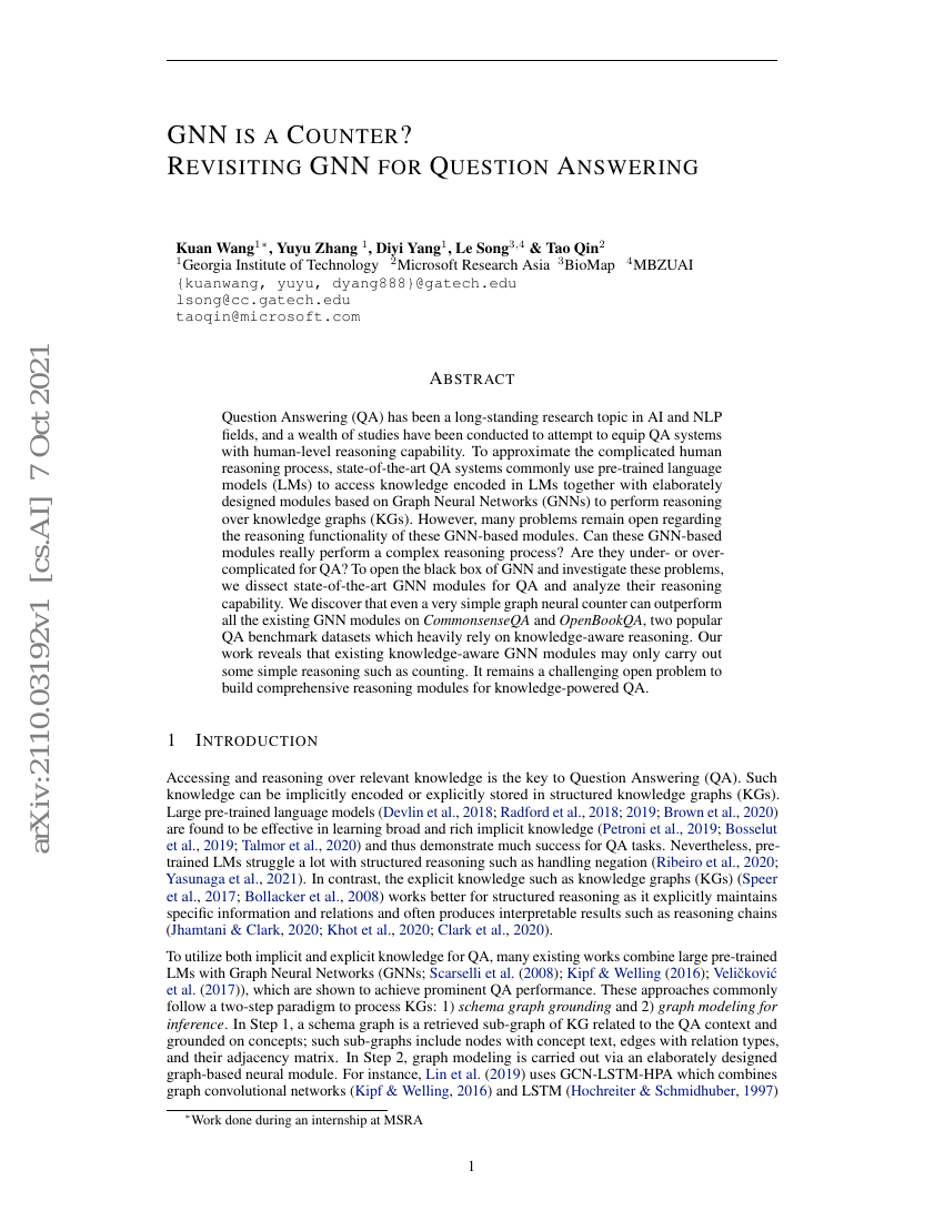 GNN 是反例吗？重新审视 GNN 在问答任务中的应用