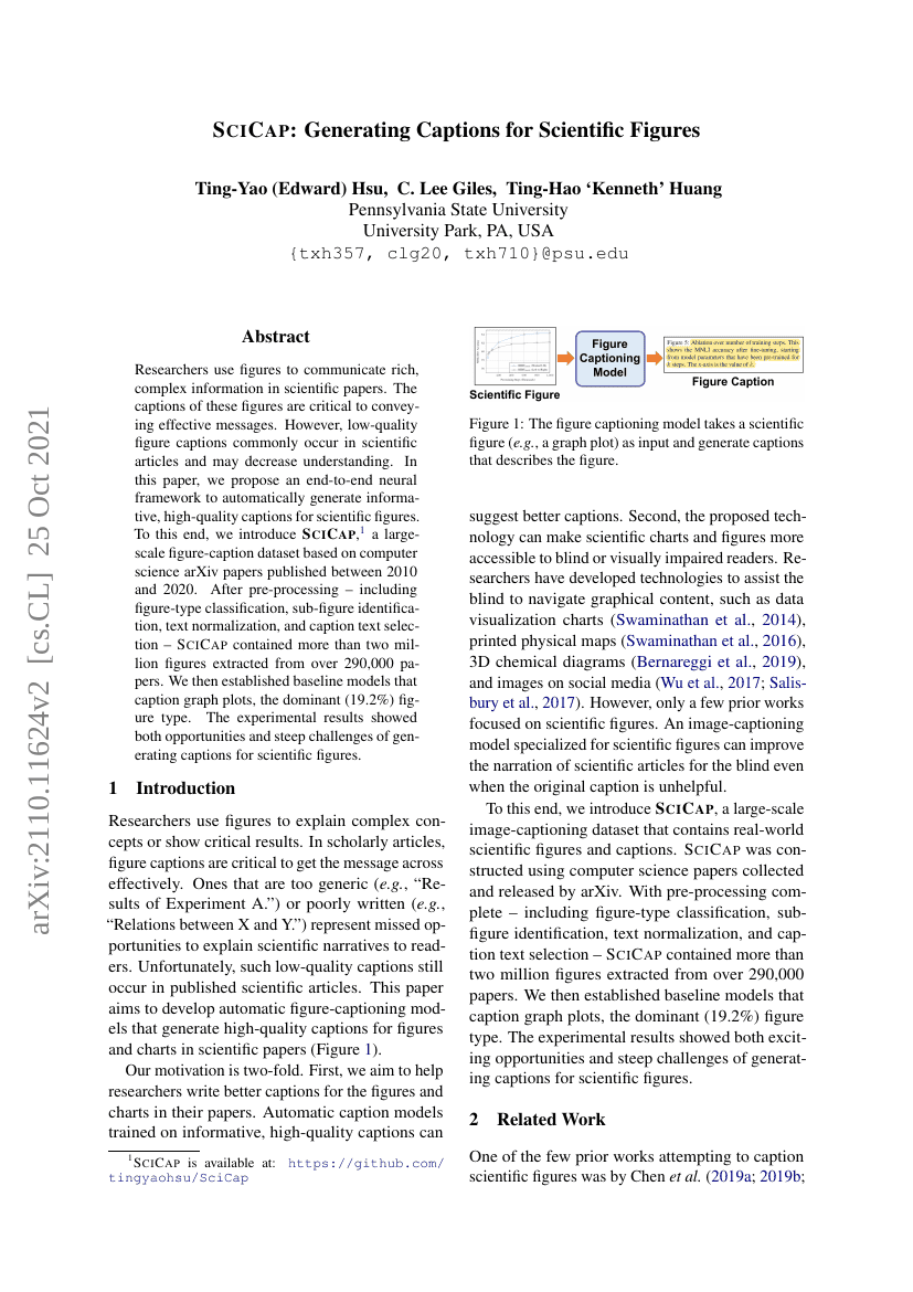 SciCap:生成科学图表的标题