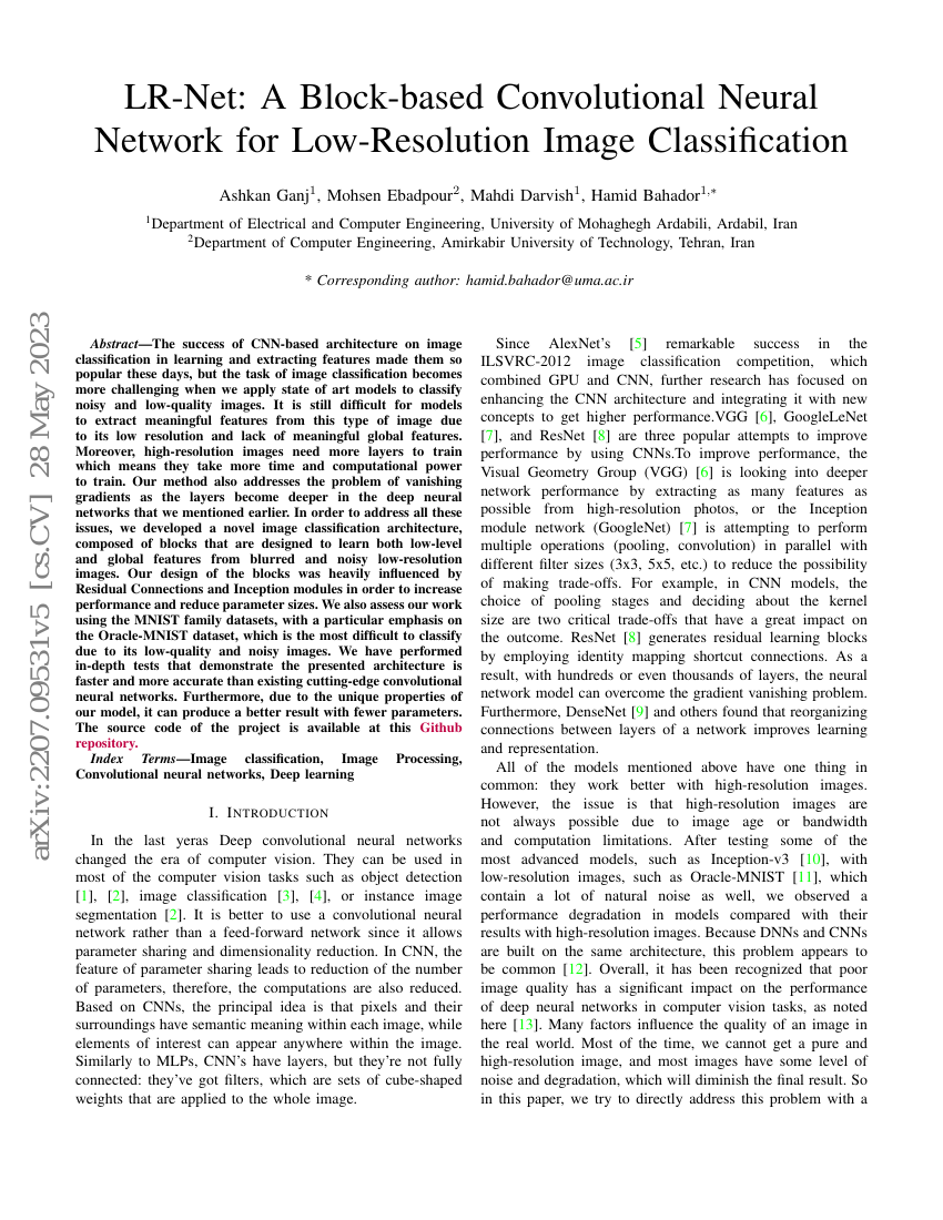 LR-Net:一种基于块的卷积神经网络用于低分辨率图像分类