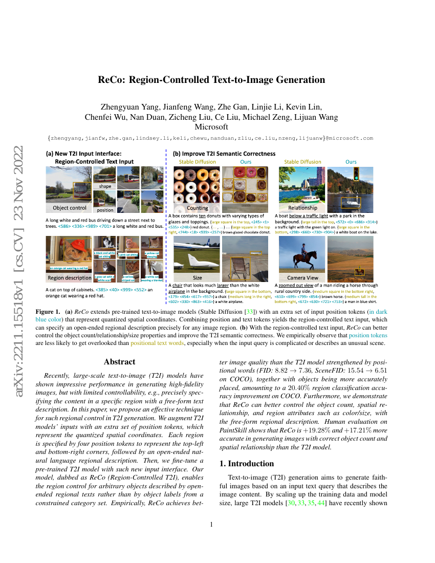 ReCo:区域控制的文本到图像生成