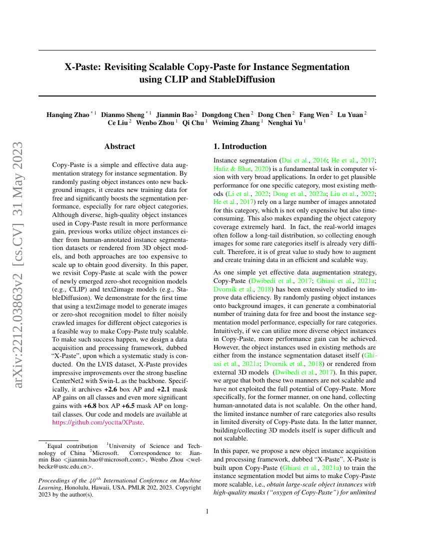 X-Paste:基于CLIP与StableDiffusion的实例分割可扩展复制粘贴方法再研究