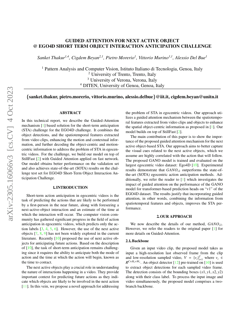 面向未来的注意力机制在EGO4D STA挑战赛中的应用