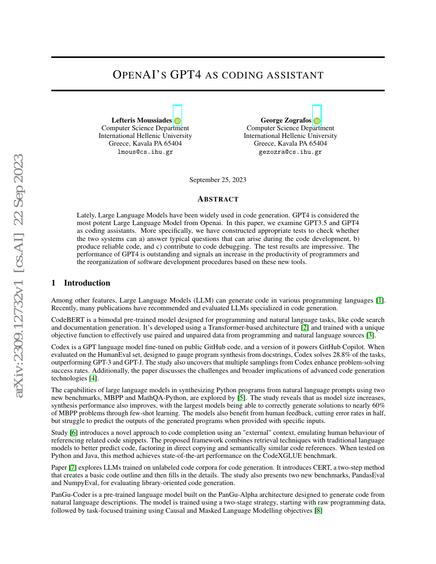OpenAI 的 GPT-4 作为编码助手