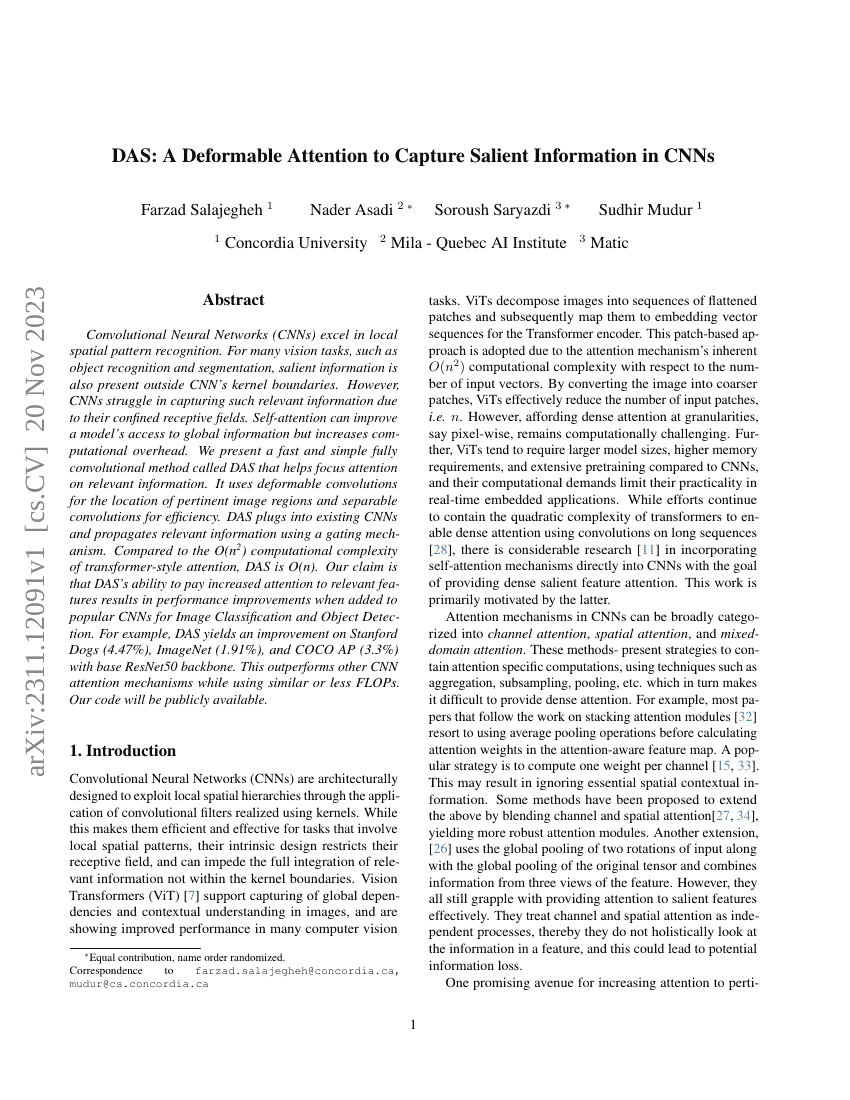 DAS:一种可变形注意力机制以捕捉CNN中的显著信息