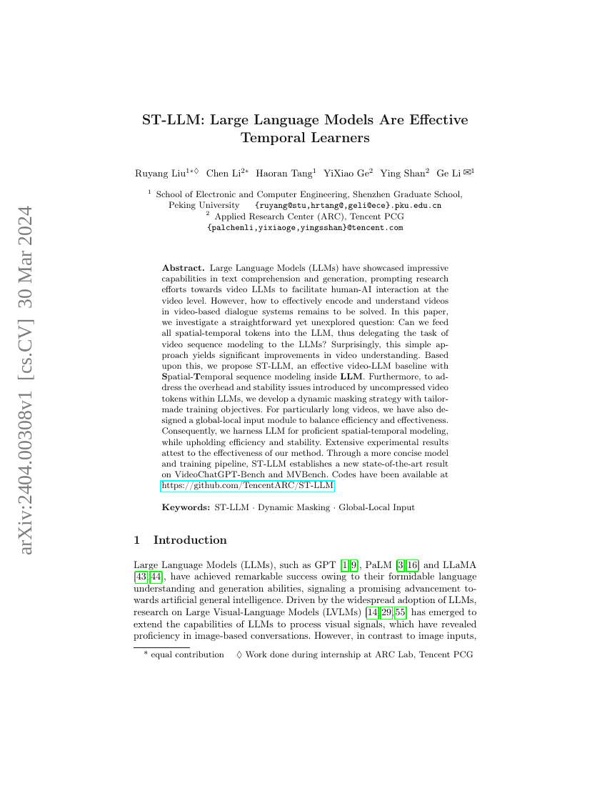 ST-LLM:大型语言模型是有效的时序学习器