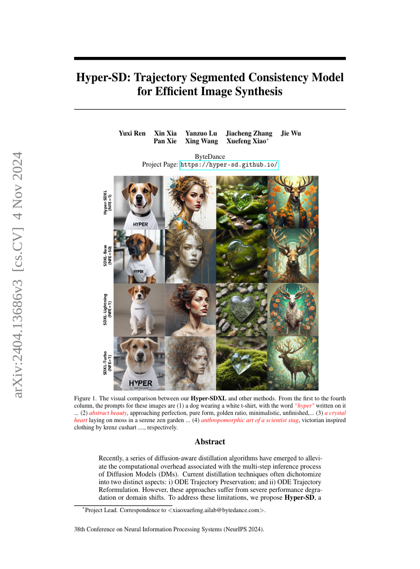 Hyper-SD: Trajectory Segmented Consistency Model for Efficient Image Synthesis