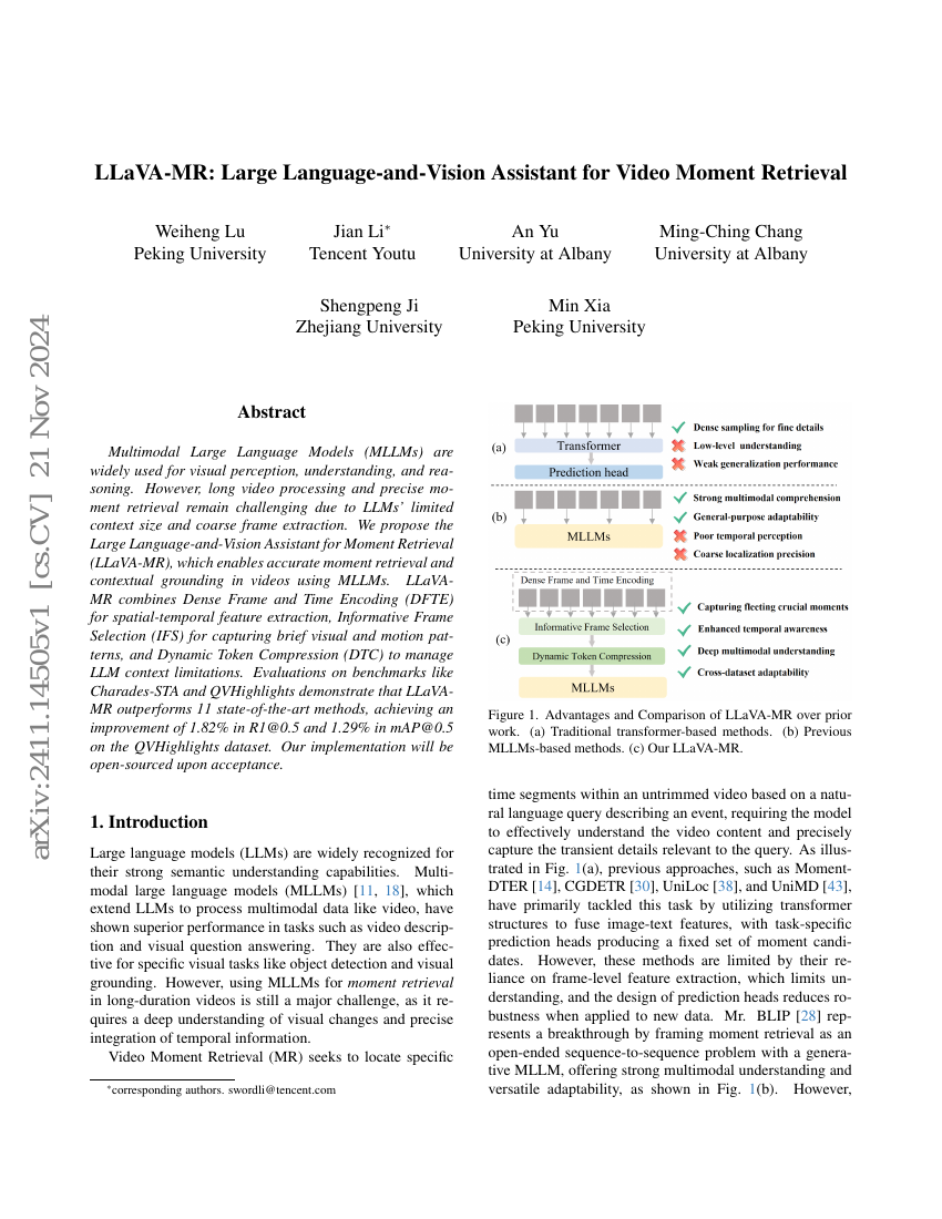 LLaVA-MR:用于视频片段检索的大规模语言与视觉助手