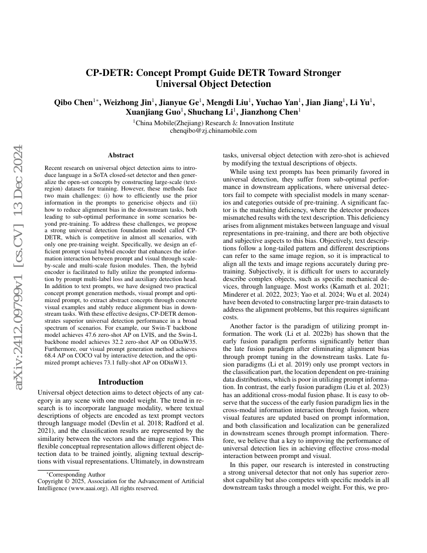 CP-DETR:概念提示引导的DETR实现更强的通用目标检测