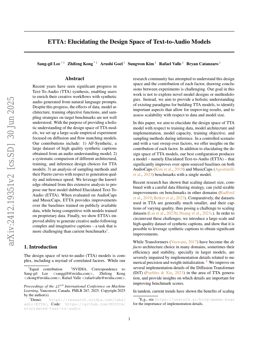 ETTA:阐明文本到音频模型的设计空间