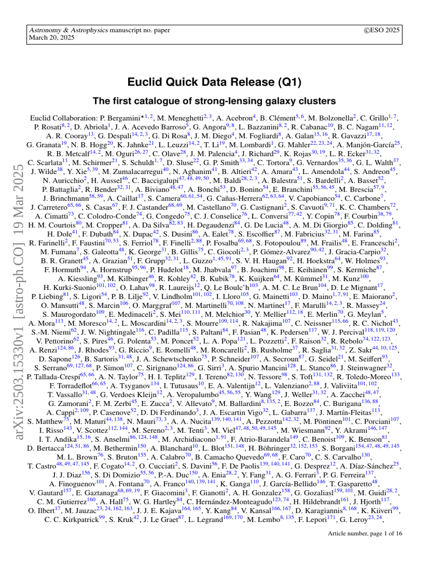 Euclid Quick Data Release (Q1)