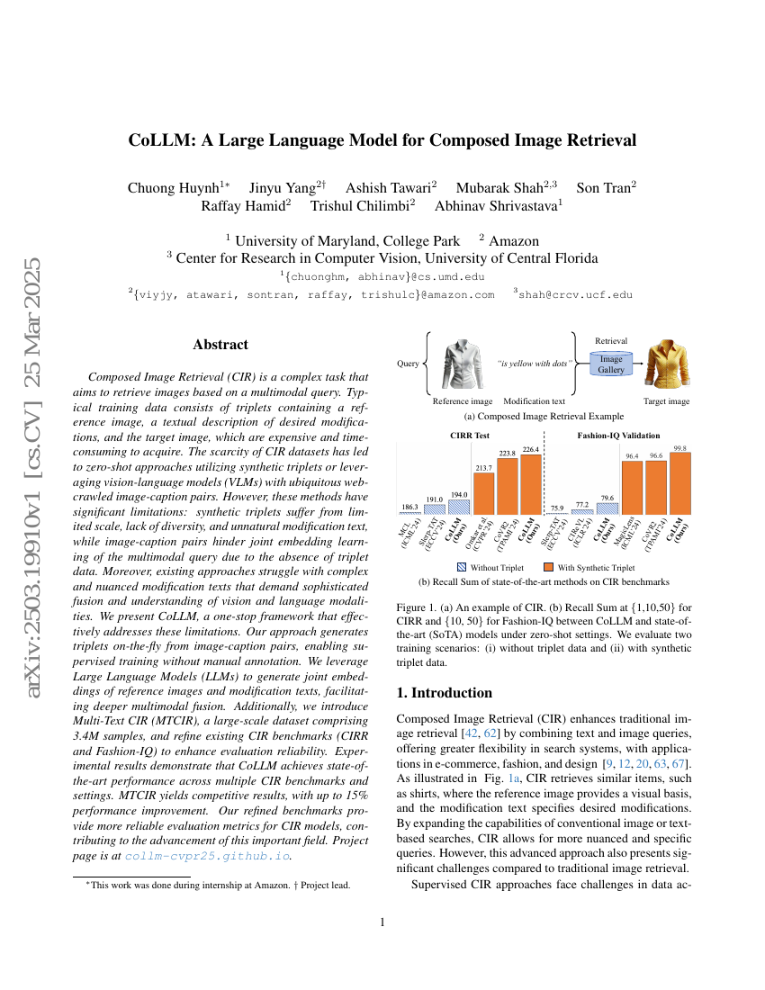 CoLLM:一种用于组合图像检索的大型语言模型