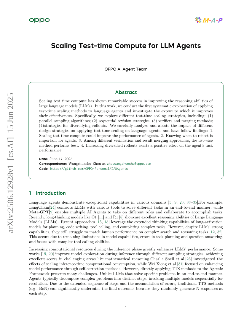 Scaling Test-time Compute for LLM Agents