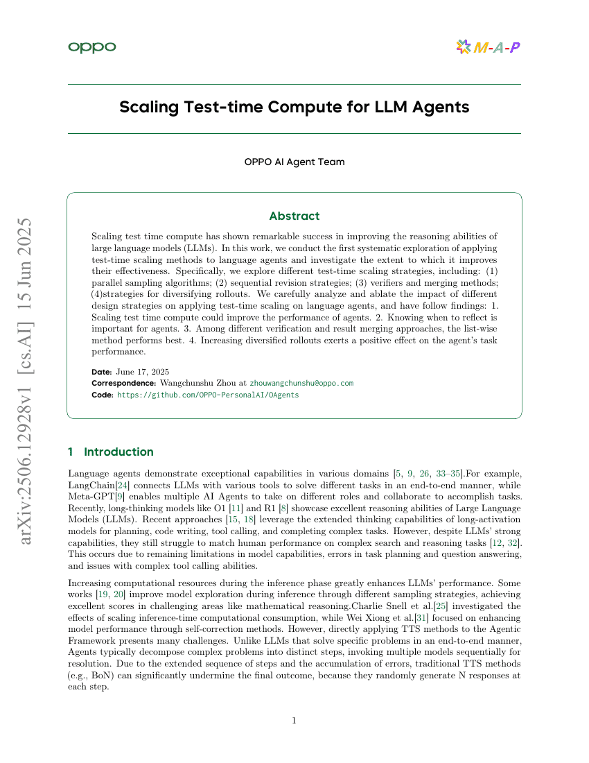 Scaling Test-time Compute for LLM Agents