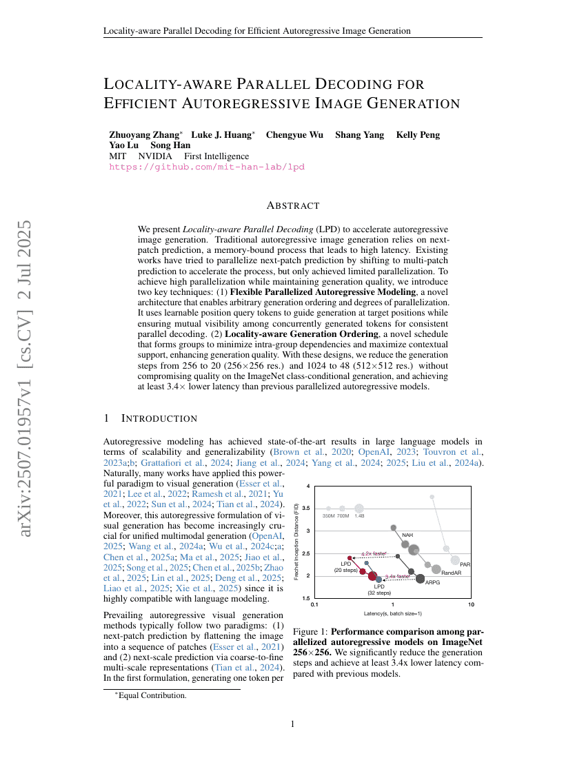 Locality-aware Parallel Decoding for Efficient Autoregressive Image Generation