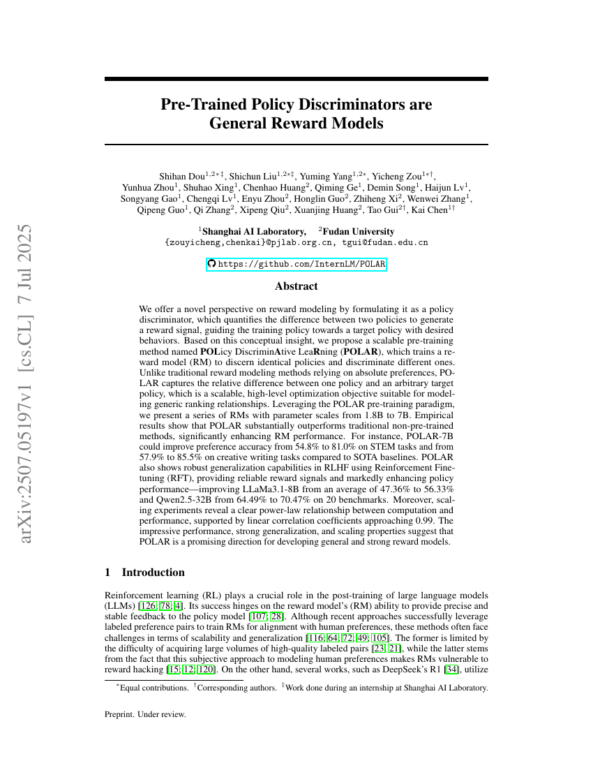 Pre-Trained Policy Discriminators are General Reward Models
