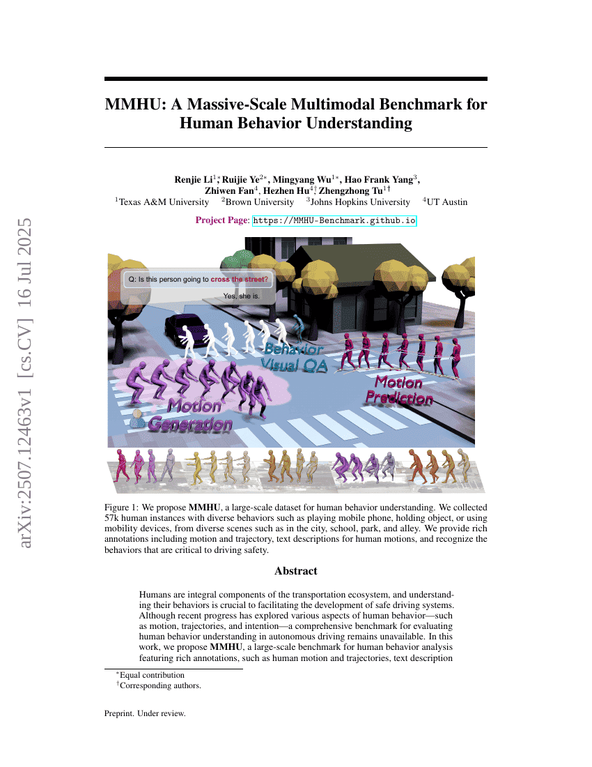MMHU: A Massive-Scale Multimodal Benchmark for Human Behavior
Understanding