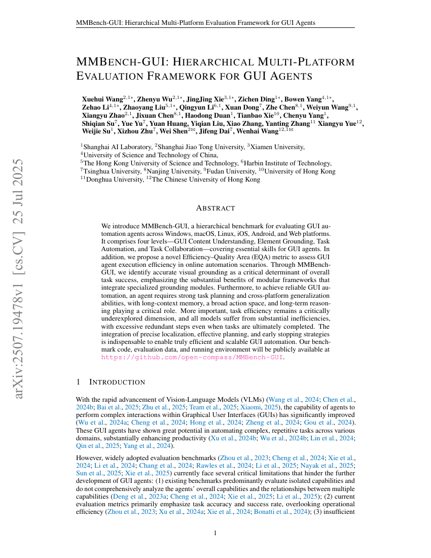 MMBench-GUI: Hierarchical Multi-Platform Evaluation Framework for GUI
  Agents