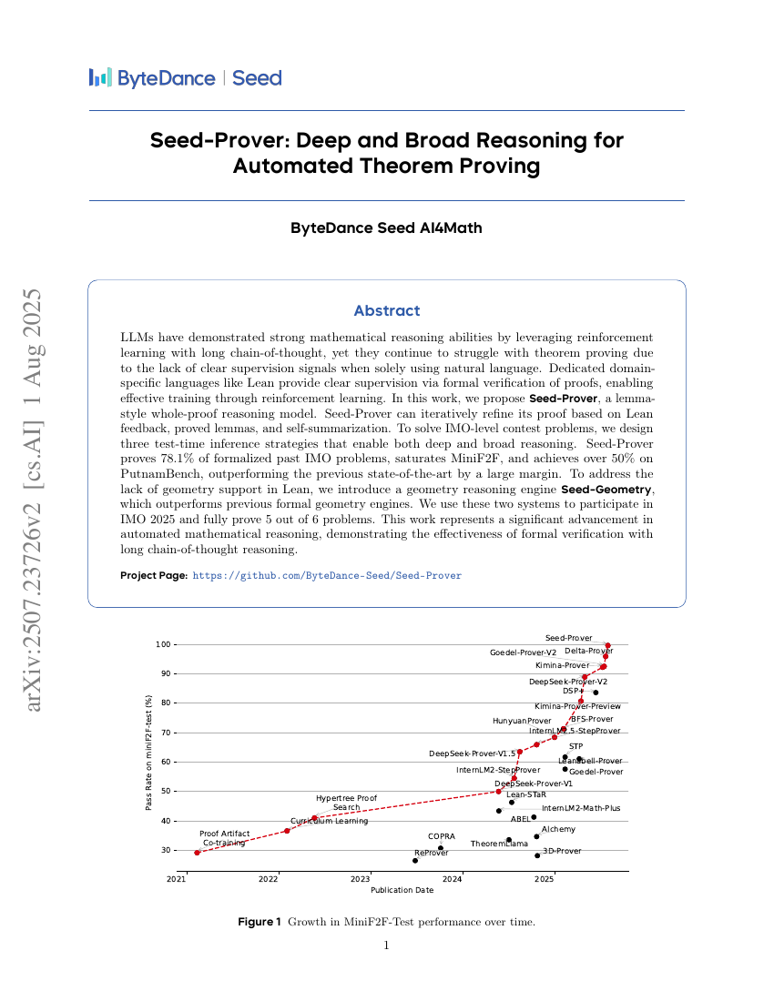Seed-Prover: Deep and Broad Reasoning for Automated Theorem Proving