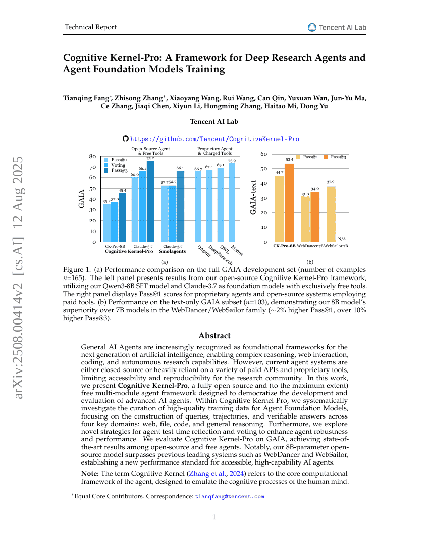 Cognitive Kernel-Pro: A Framework for Deep Research Agents and Agent Foundation Models Training