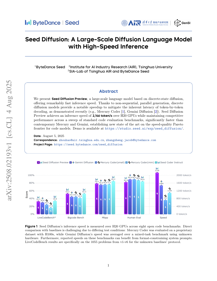 Seed Diffusion: A Large-Scale Diffusion Language Model with High-Speed Inference