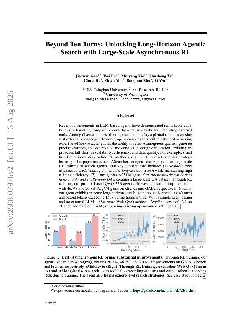 Beyond Ten Turns: Unlocking Long-Horizon Agentic Search with Large-Scale Asynchronous RL