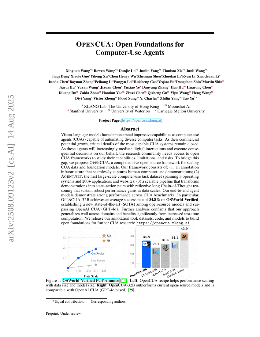 OpenCUA: Open Foundations for Computer-Use Agents