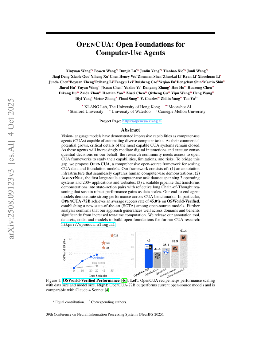 OpenCUA: Open Foundations for Computer-Use Agents