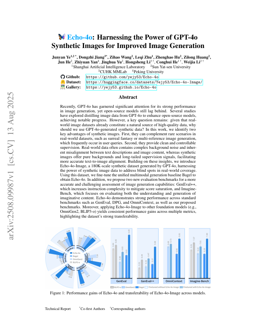 Echo-4o: Harnessing the Power of GPT-4o Synthetic Images for Improved Image Generation
