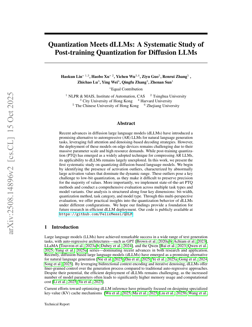 Quantization Meets dLLMs: A Systematic Study of Post-training Quantization for Diffusion LLMs