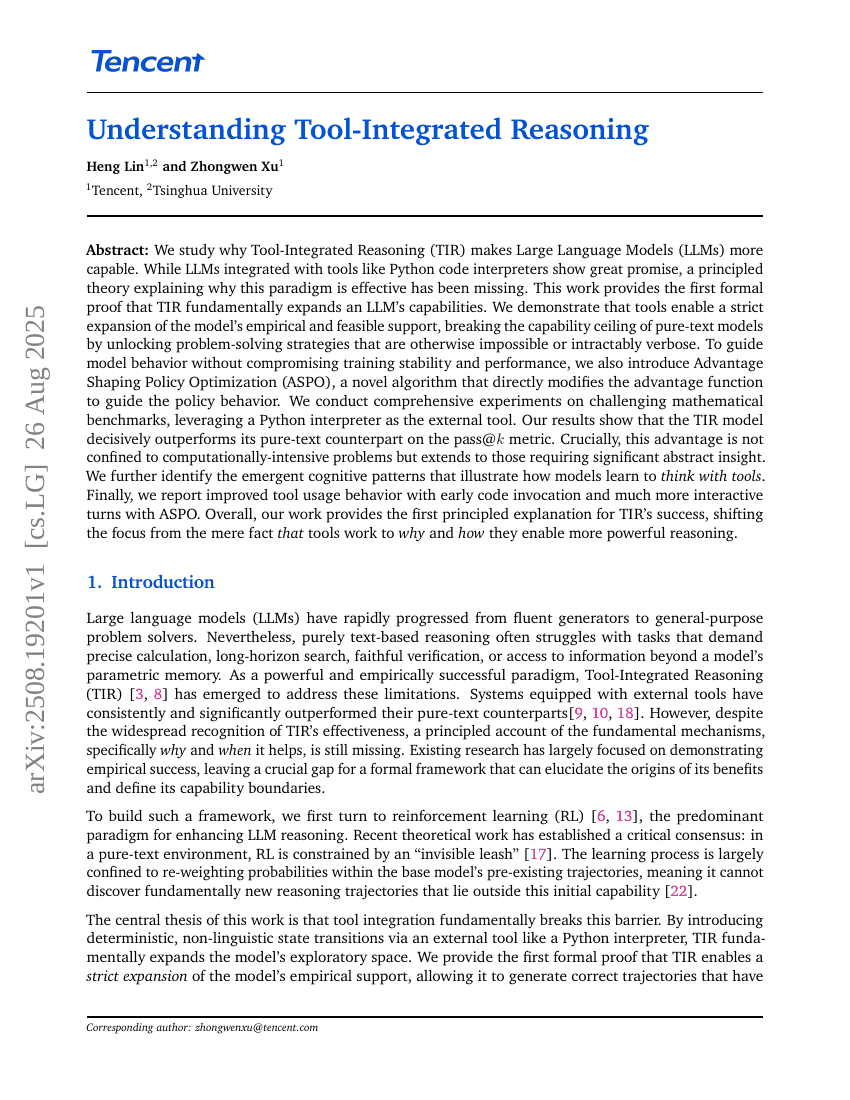 Understanding Tool-Integrated Reasoning