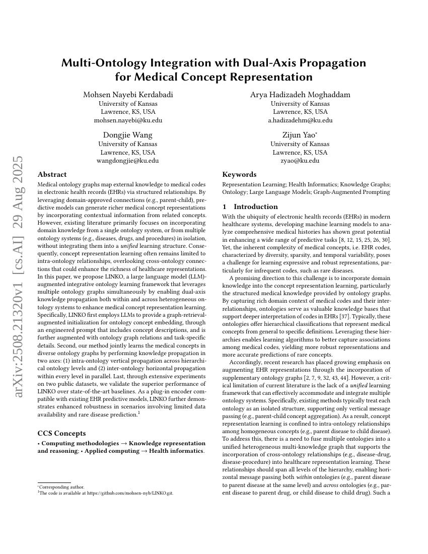 Multi-Ontology Integration with Dual-Axis Propagation for Medical Concept Representation