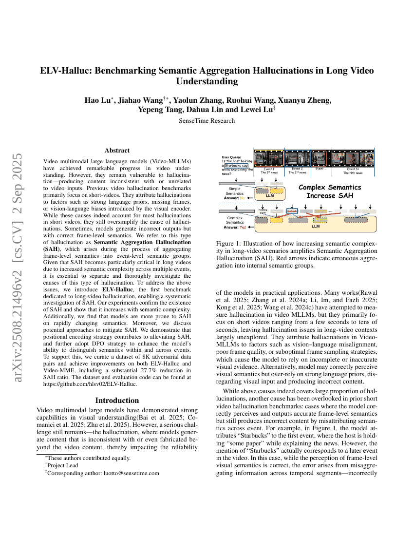 ELV-Halluc: Benchmarking Semantic Aggregation Hallucinations in Long Video Understanding