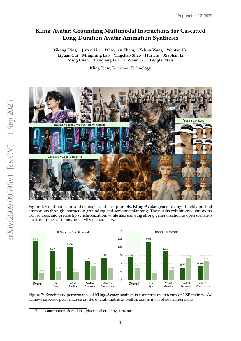 Kling-Avatar: Grounding Multimodal Instructions for Cascaded
Long-Duration Avatar Animation Synthesis