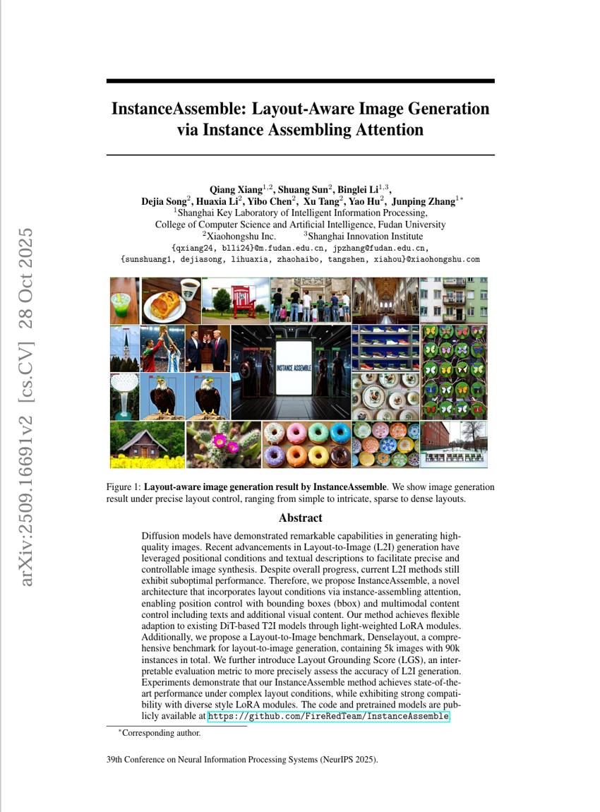 InstanceAssemble: Layout-Aware Image Generation via Instance Assembling Attention