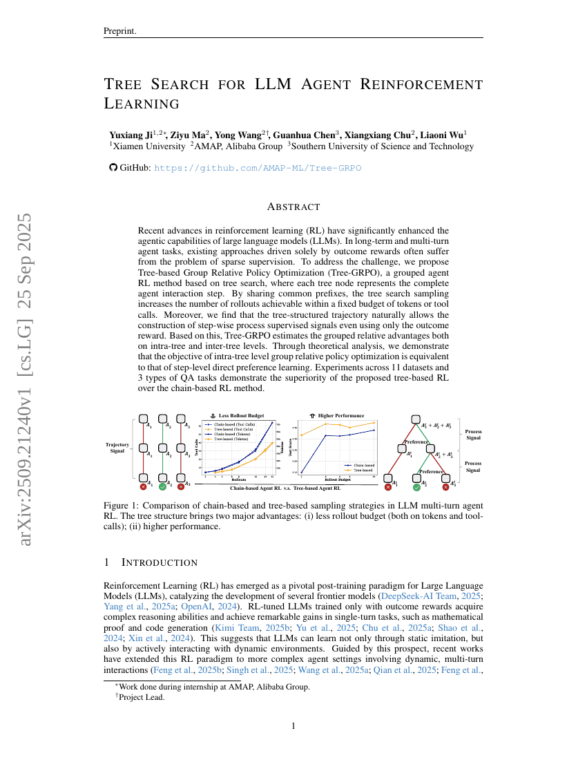 Tree Search for LLM Agent Reinforcement Learning