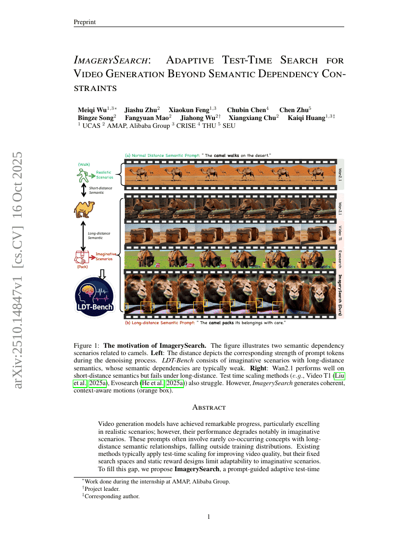 ImagerySearch: Adaptive Test-Time Search for Video Generation Beyond
  Semantic Dependency Constraints