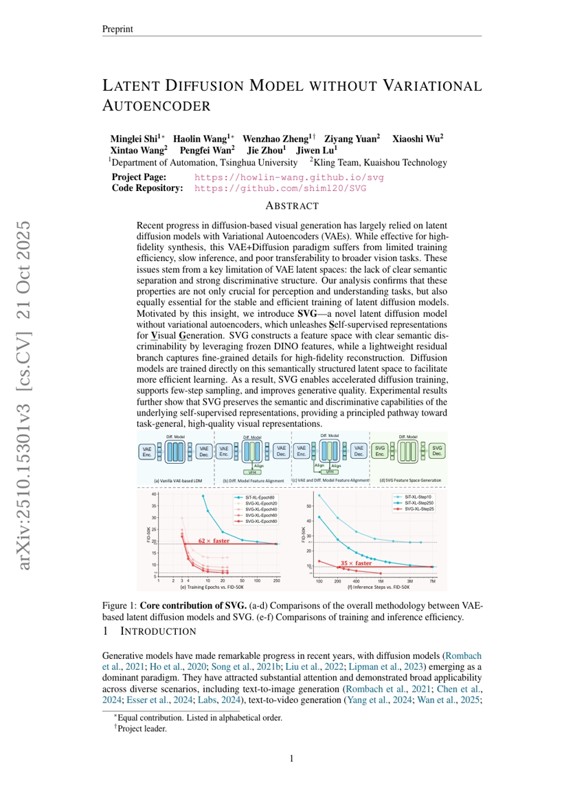 无需变分自编码器的潜在扩散模型