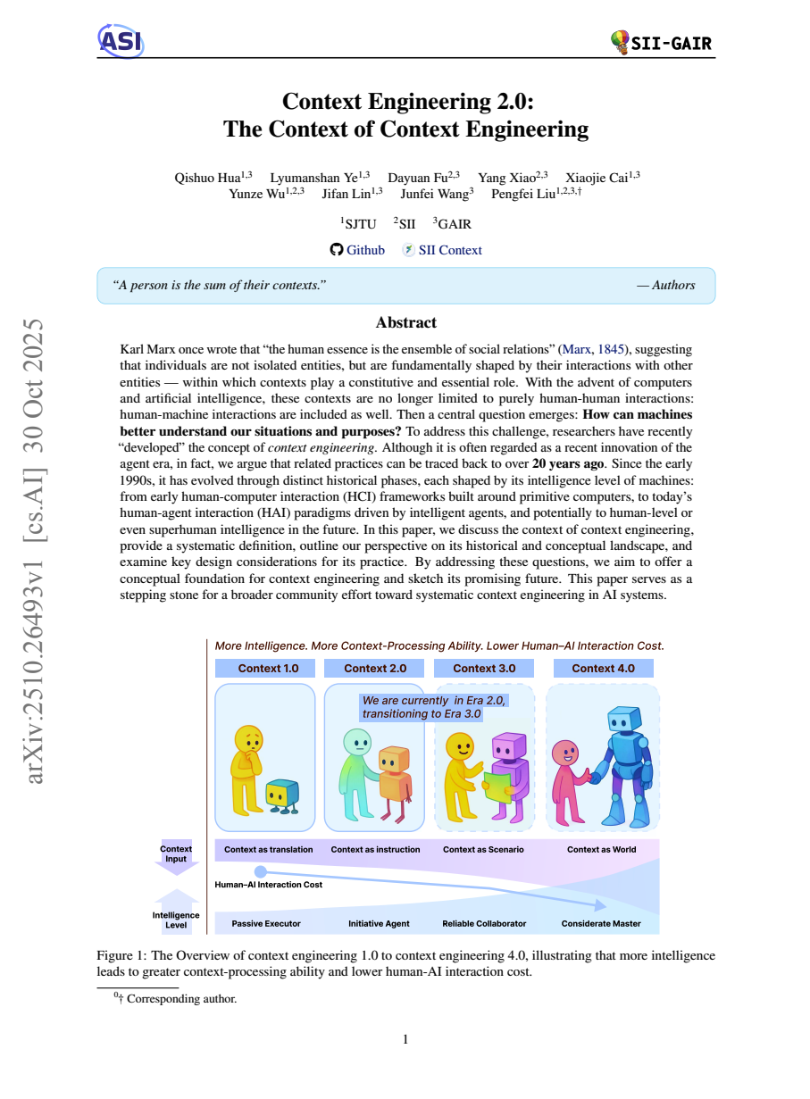 Context Engineering 2.0: The Context of Context Engineering