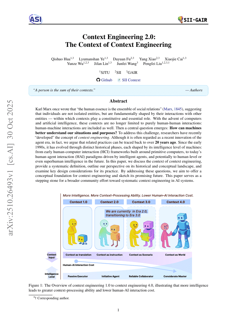 Context Engineering 2.0: The Context of Context Engineering