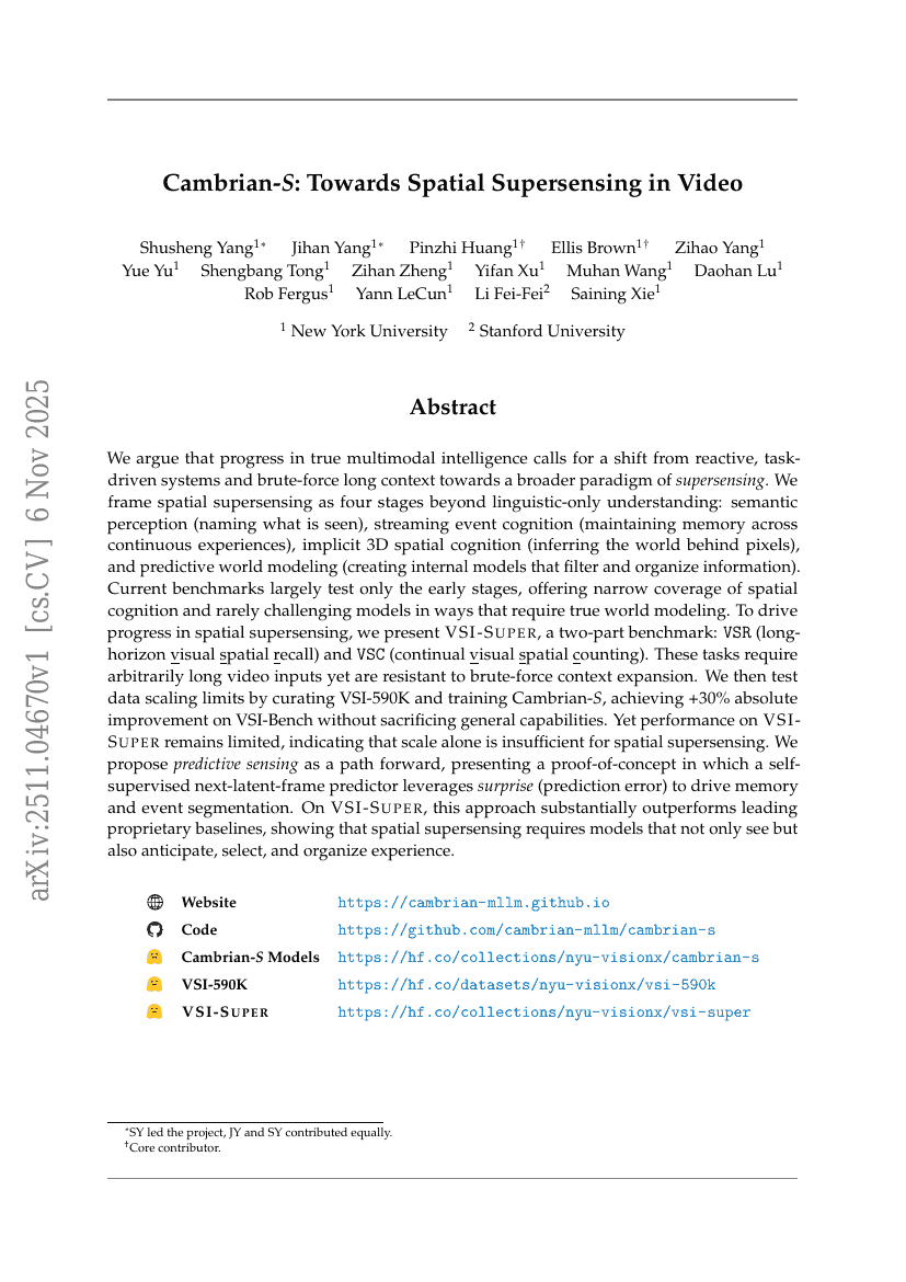 寒武纪-S：迈向视频中的空间超感知