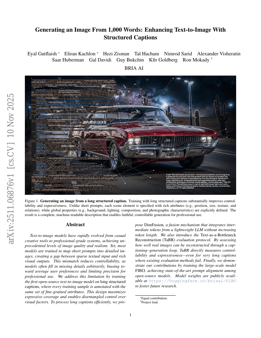 从1,000个词生成一张图像：通过结构化描述增强文本到图像生成