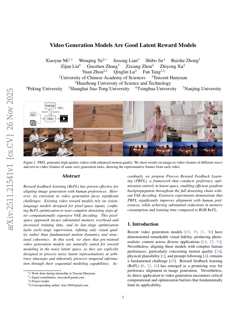 Video Generation Models Are Good Latent Reward Models