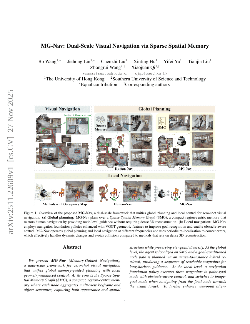 MG-Nav: Dual-Scale Visual Navigation via Sparse Spatial Memory