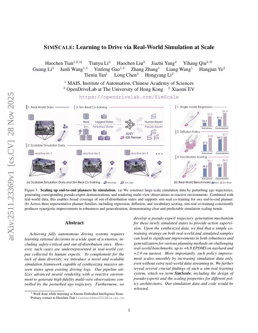 SimScale: Learning to Drive via Real-World Simulation at Scale