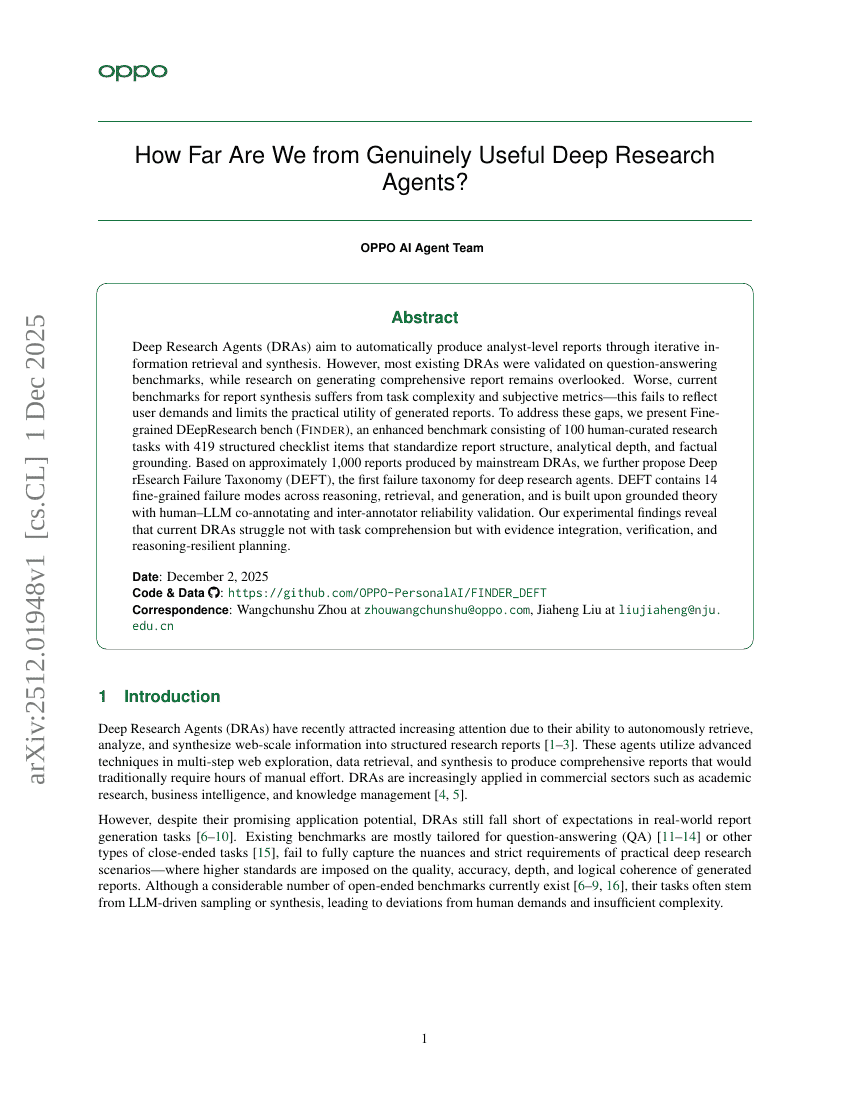 How Far Are We from Genuinely Useful Deep Research Agents?