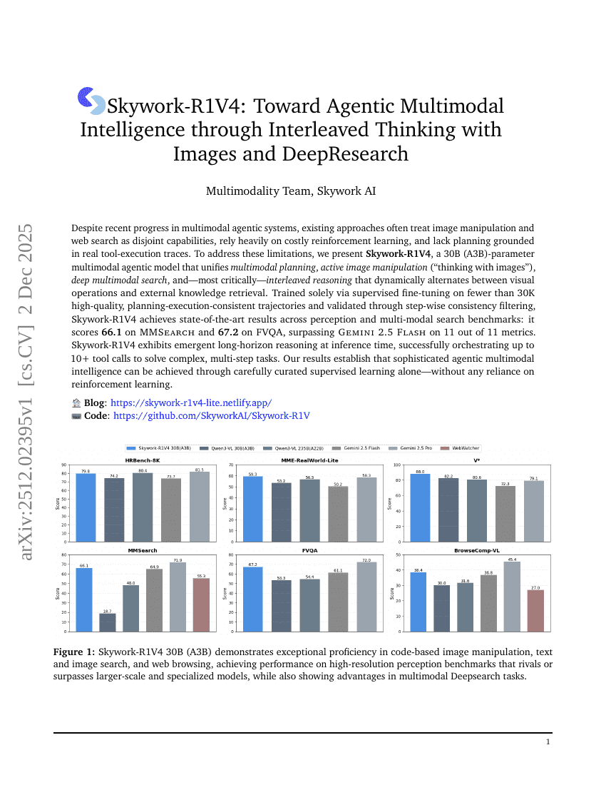 Skywork-R1V4: Toward Agentic Multimodal Intelligence through Interleaved Thinking with Images and DeepResearch